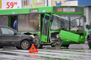car and bus accident